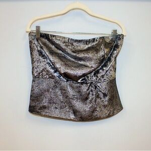Lavender Brown Metallic Top